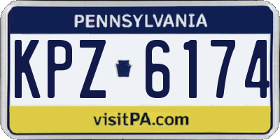 PA license plate KPZ6174