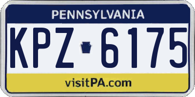PA license plate KPZ6175