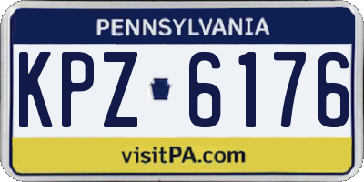 PA license plate KPZ6176