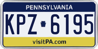 PA license plate KPZ6195
