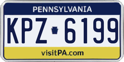 PA license plate KPZ6199