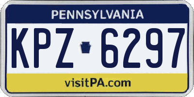 PA license plate KPZ6297