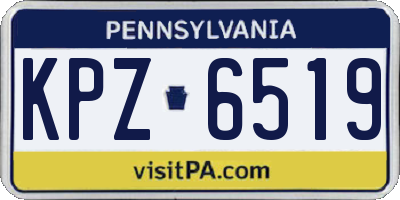 PA license plate KPZ6519