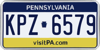 PA license plate KPZ6579