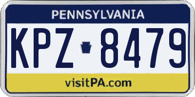 PA license plate KPZ8479