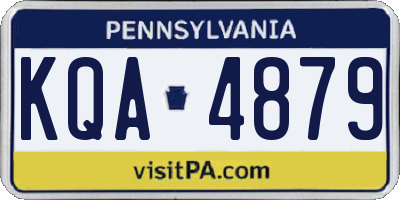PA license plate KQA4879