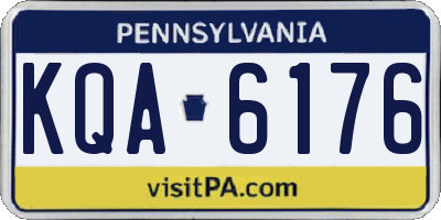 PA license plate KQA6176