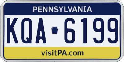 PA license plate KQA6199