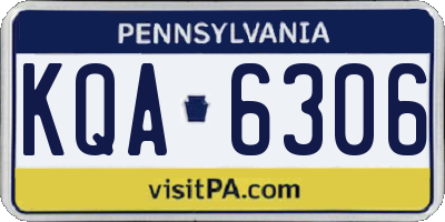 PA license plate KQA6306