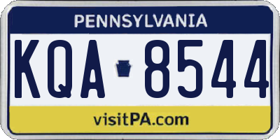 PA license plate KQA8544