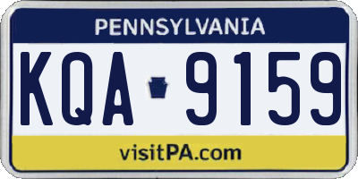 PA license plate KQA9159