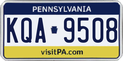 PA license plate KQA9508