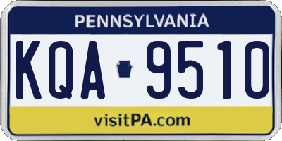 PA license plate KQA9510
