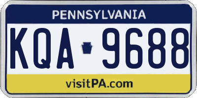 PA license plate KQA9688