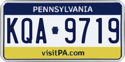 PA license plate KQA9719
