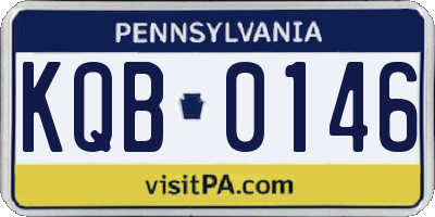 PA license plate KQB0146