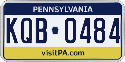PA license plate KQB0484