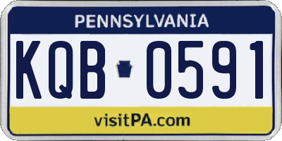 PA license plate KQB0591