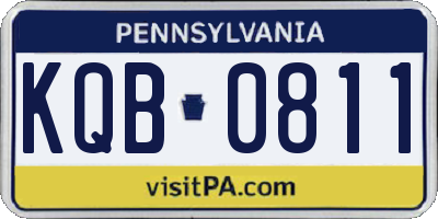 PA license plate KQB0811