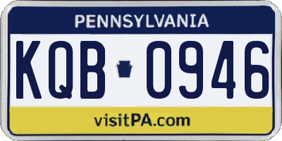 PA license plate KQB0946