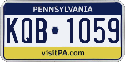 PA license plate KQB1059