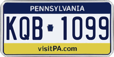 PA license plate KQB1099