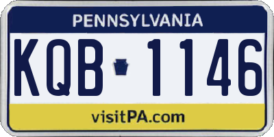PA license plate KQB1146