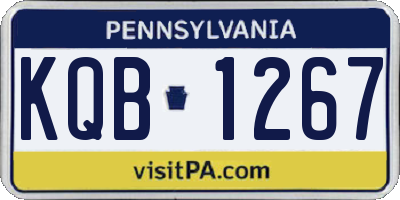 PA license plate KQB1267