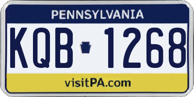 PA license plate KQB1268