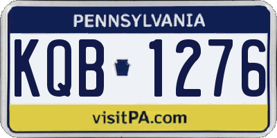 PA license plate KQB1276
