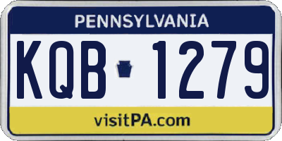 PA license plate KQB1279