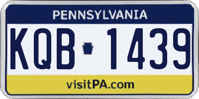PA license plate KQB1439