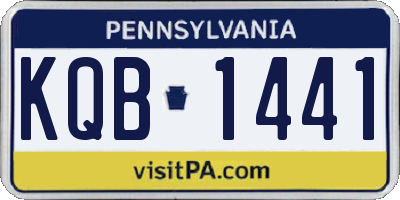 PA license plate KQB1441