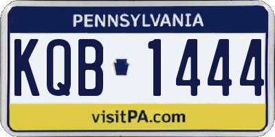 PA license plate KQB1444