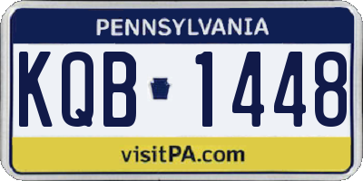 PA license plate KQB1448