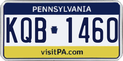 PA license plate KQB1460