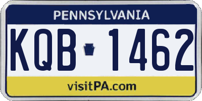 PA license plate KQB1462