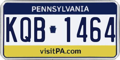 PA license plate KQB1464