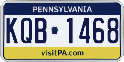 PA license plate KQB1468