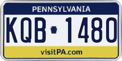 PA license plate KQB1480
