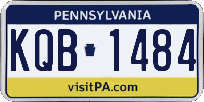 PA license plate KQB1484