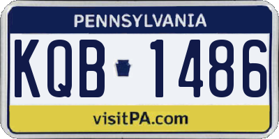 PA license plate KQB1486