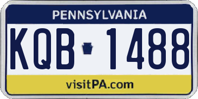 PA license plate KQB1488