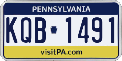 PA license plate KQB1491