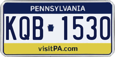 PA license plate KQB1530