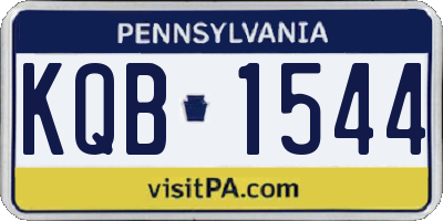 PA license plate KQB1544