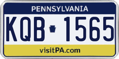 PA license plate KQB1565
