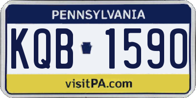 PA license plate KQB1590