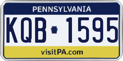 PA license plate KQB1595