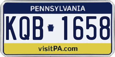 PA license plate KQB1658